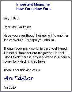 Rejection Letter